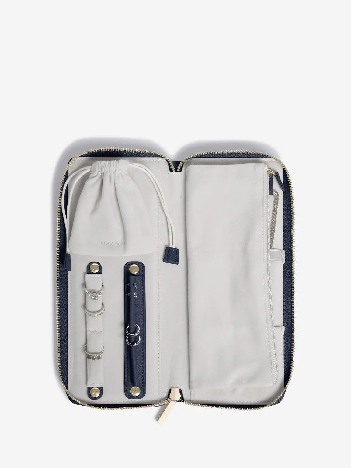 Jewellery Roll - Navy Blue