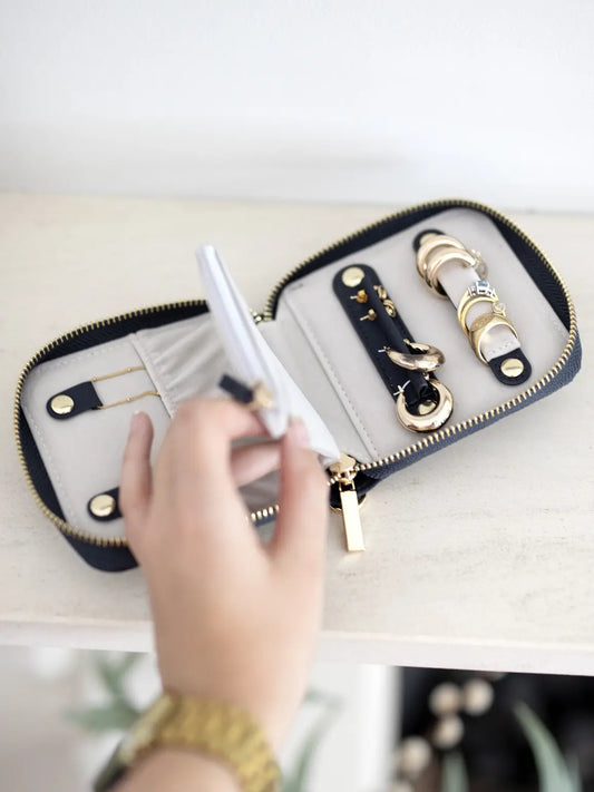 Stackers Navy Jewellery Roll