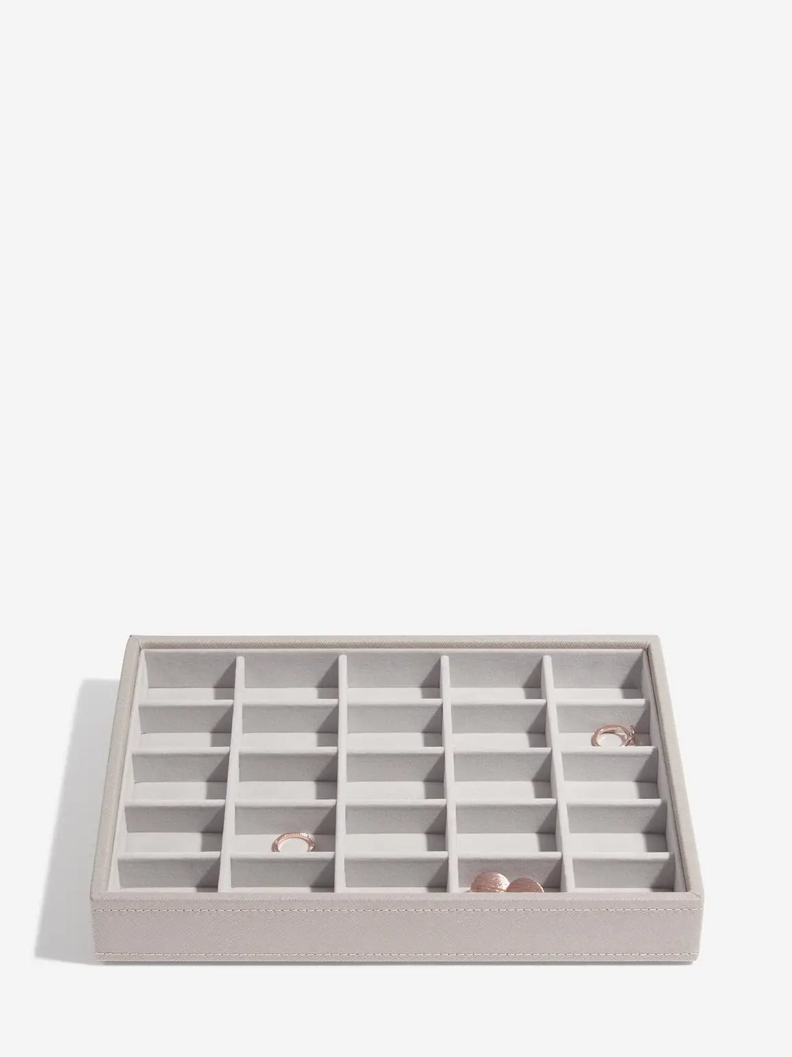 Woven Classic Jewellery Box - Taupe