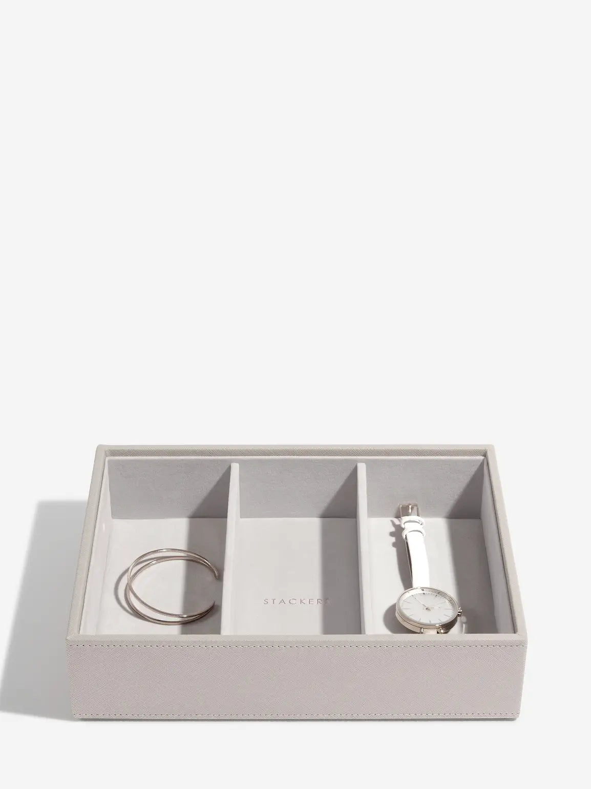 Woven Classic Jewellery Box - Taupe