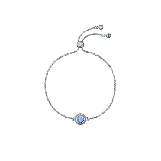 TED BAKER SOLETA: Solitaire Sparkle Crystal Adjustable Bracelet Silver/Blue