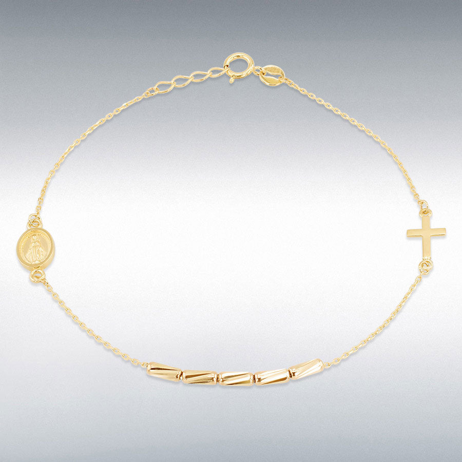9ct Yellow Gold Rosary Bracelet