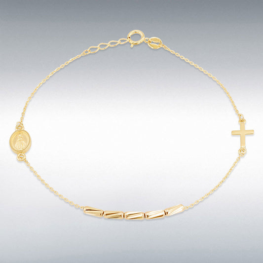 9ct Yellow Gold Rosary Bracelet
