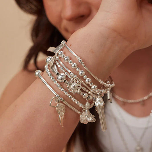 Cute Mini Sun Mandala Bracelet - Silver