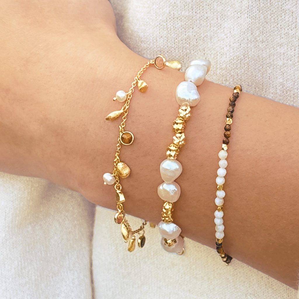 Assisi Gemstone Mini Charm Bracelet