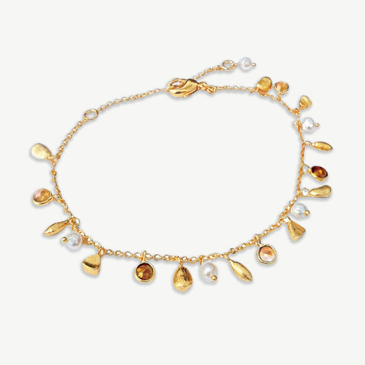 Assisi Gemstone Mini Charm Bracelet
