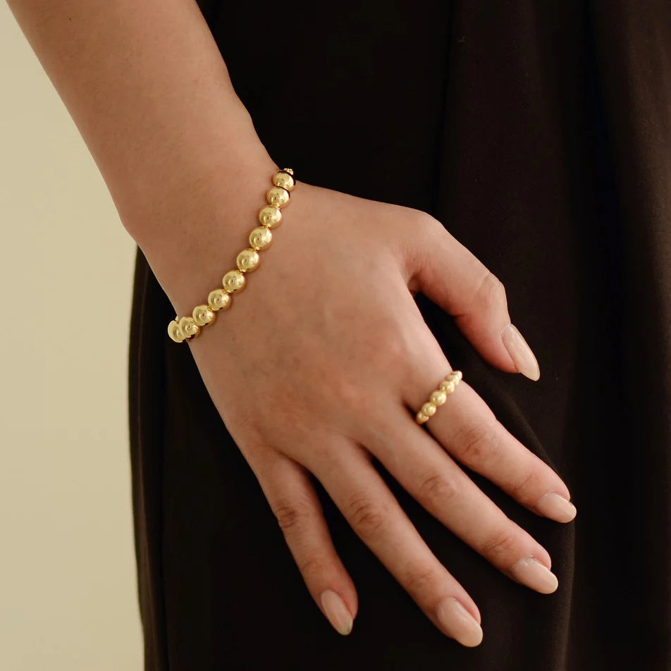 Gold Beaded Bracelet