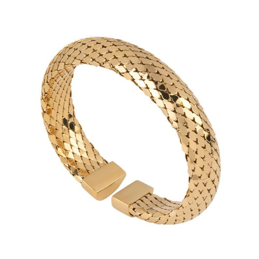 Athena tubular scale rigid bracele