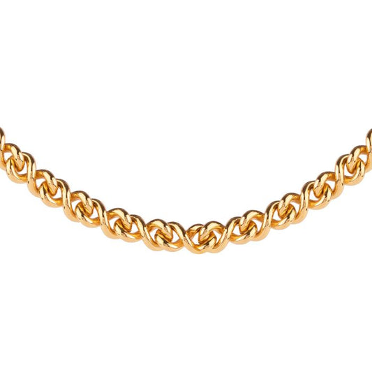 Athena twisted mesh necklace
