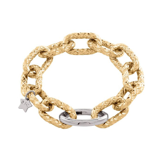 Diva Bracelet with Reflective Texture Mesh