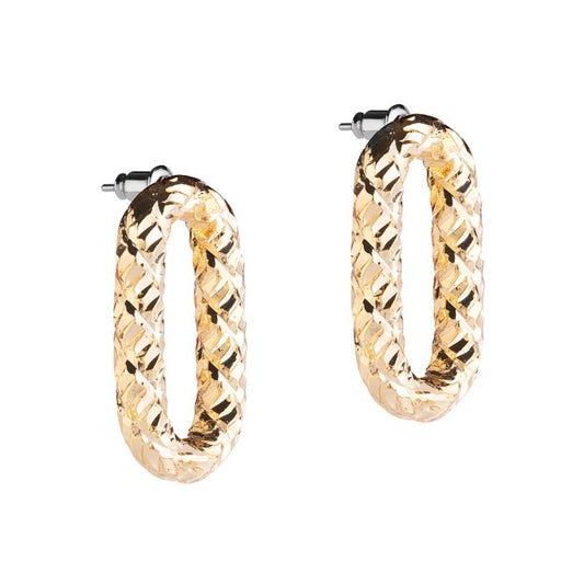 Diva single mesh earring-reflective texture