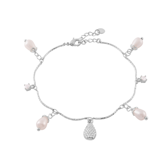 Tulipe bracelet with pendant elements