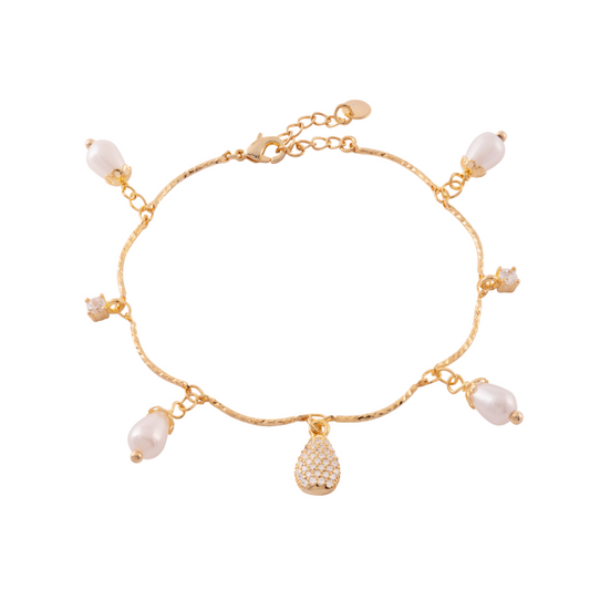 Tulipe bracelet with pendant elements
