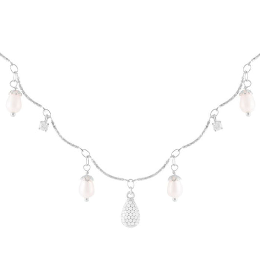 Tulipe Necklace with Pendant Details