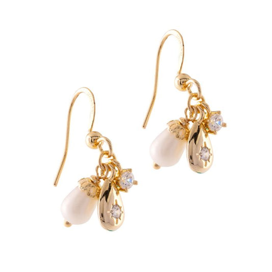 Tulipe earrings with three hanging elements