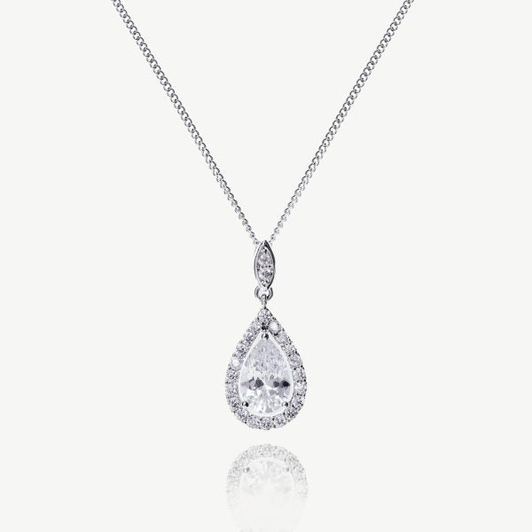 Belmont Crystal Teardrop Pendant