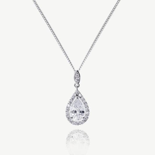Belmont Crystal Teardrop Pendant