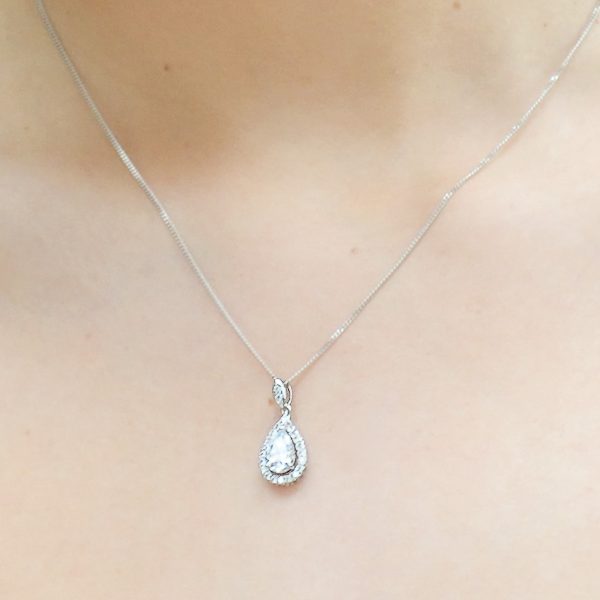 Belmont Crystal Teardrop Pendant