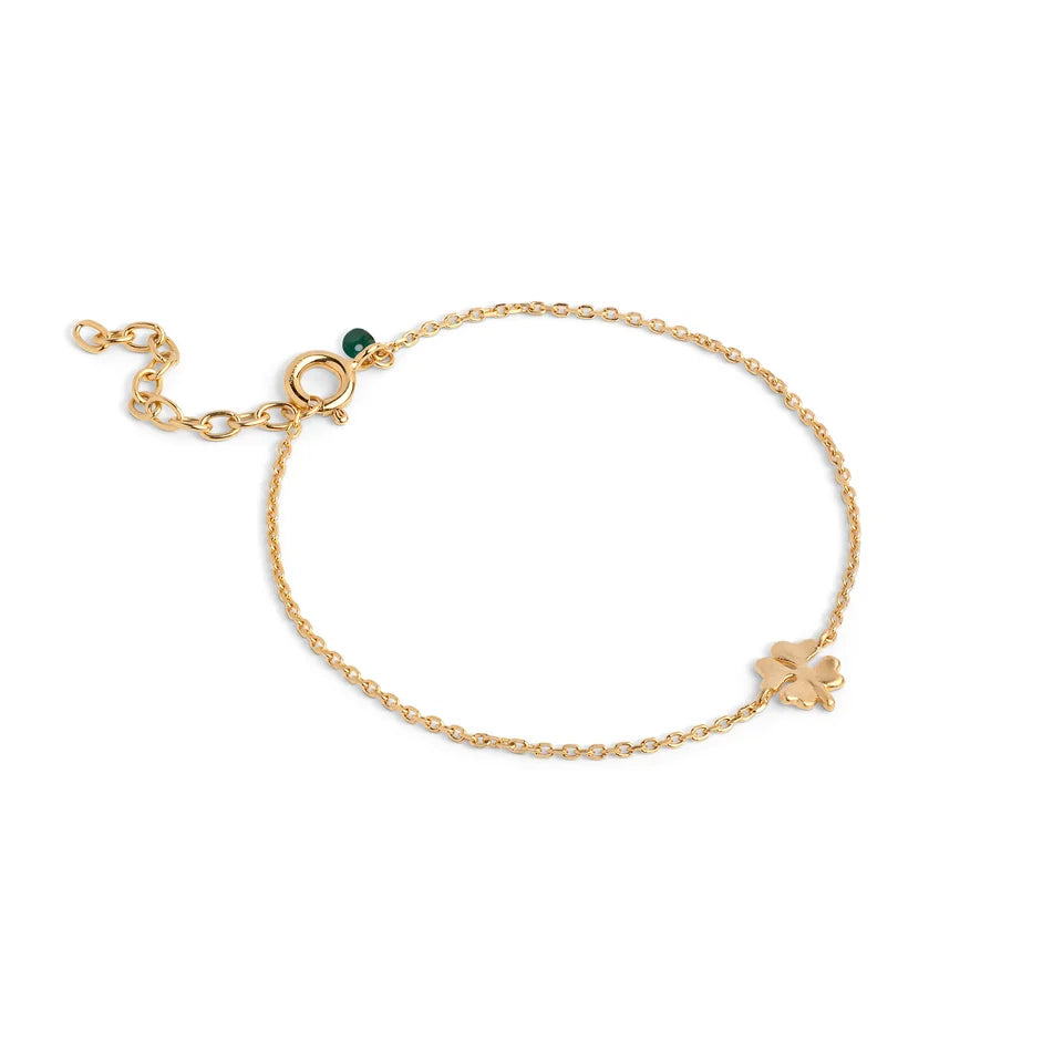 Gold Four Leaf-Clover Bracelet