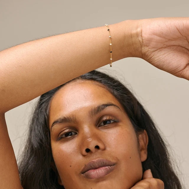 Gold Lola Bracelet - Salt & Pepper