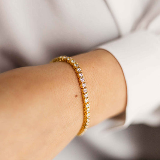 Gold Brilliant Tennis Bracelet