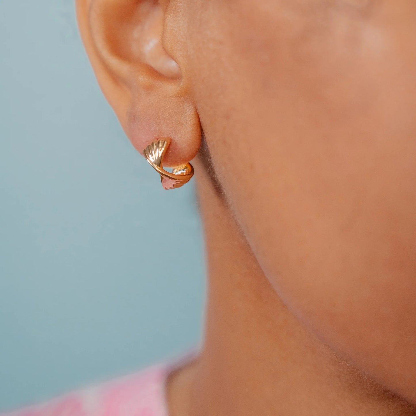 Bow Hoop Earrings