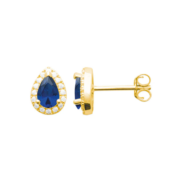 Burren Sapphire 'Blue Jeans' Earrings