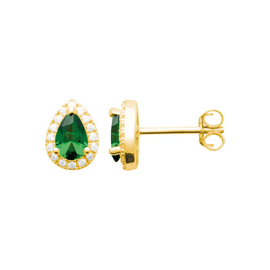 Burren ' Blue Jeans' Earrings - Emerald
