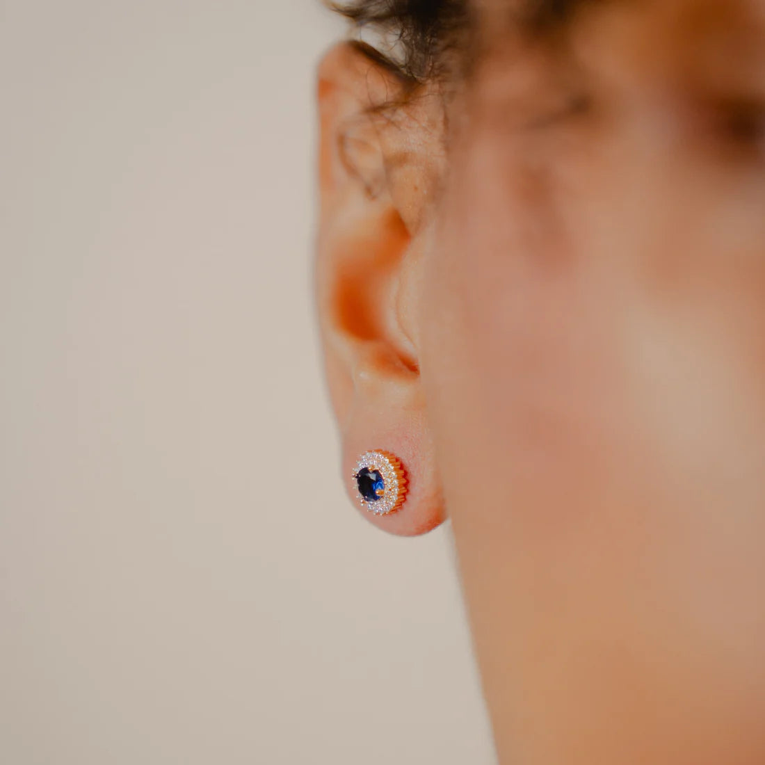 Madelyn Blue Cz Earrings