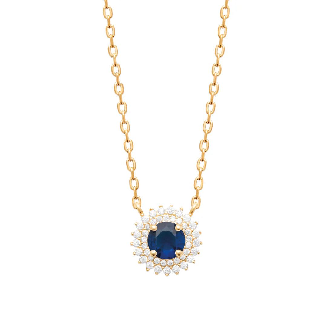 Madelyn Blue Cz Necklace