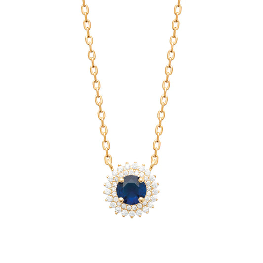Madelyn Blue Cz Necklace