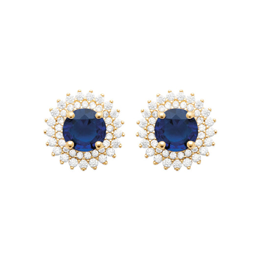 Madelyn Blue Cz Earrings