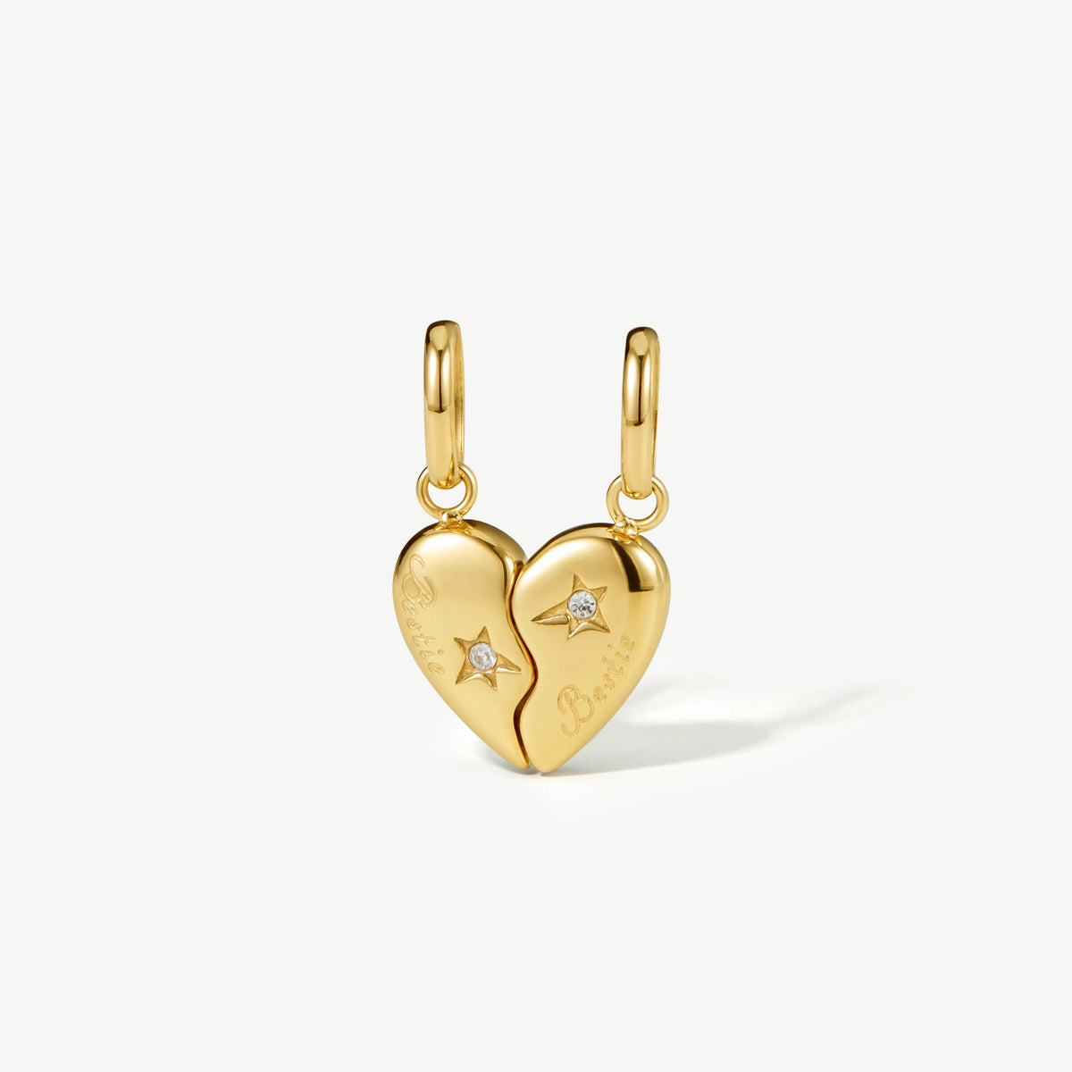 Bestie's Heart Charm Set
