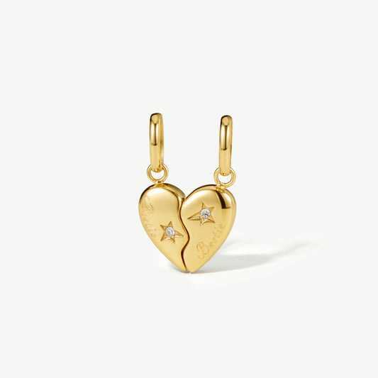 Bestie's Heart Charm Set