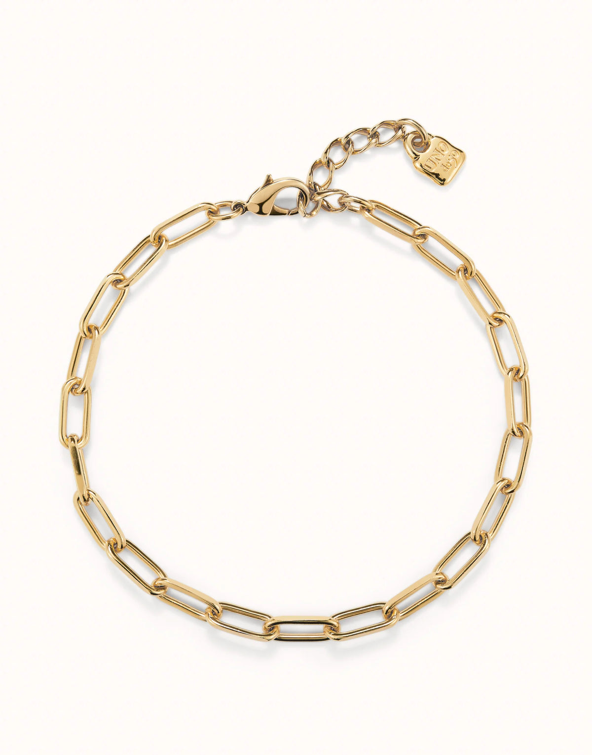 Short oval link chain necklace