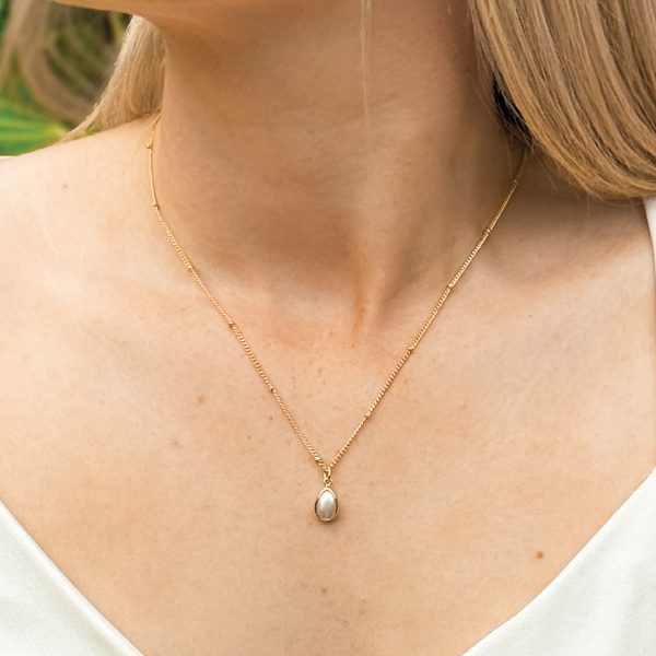 Corsica Gold Pearl Pendant