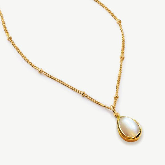 Corsica Gold Pearl Pendant