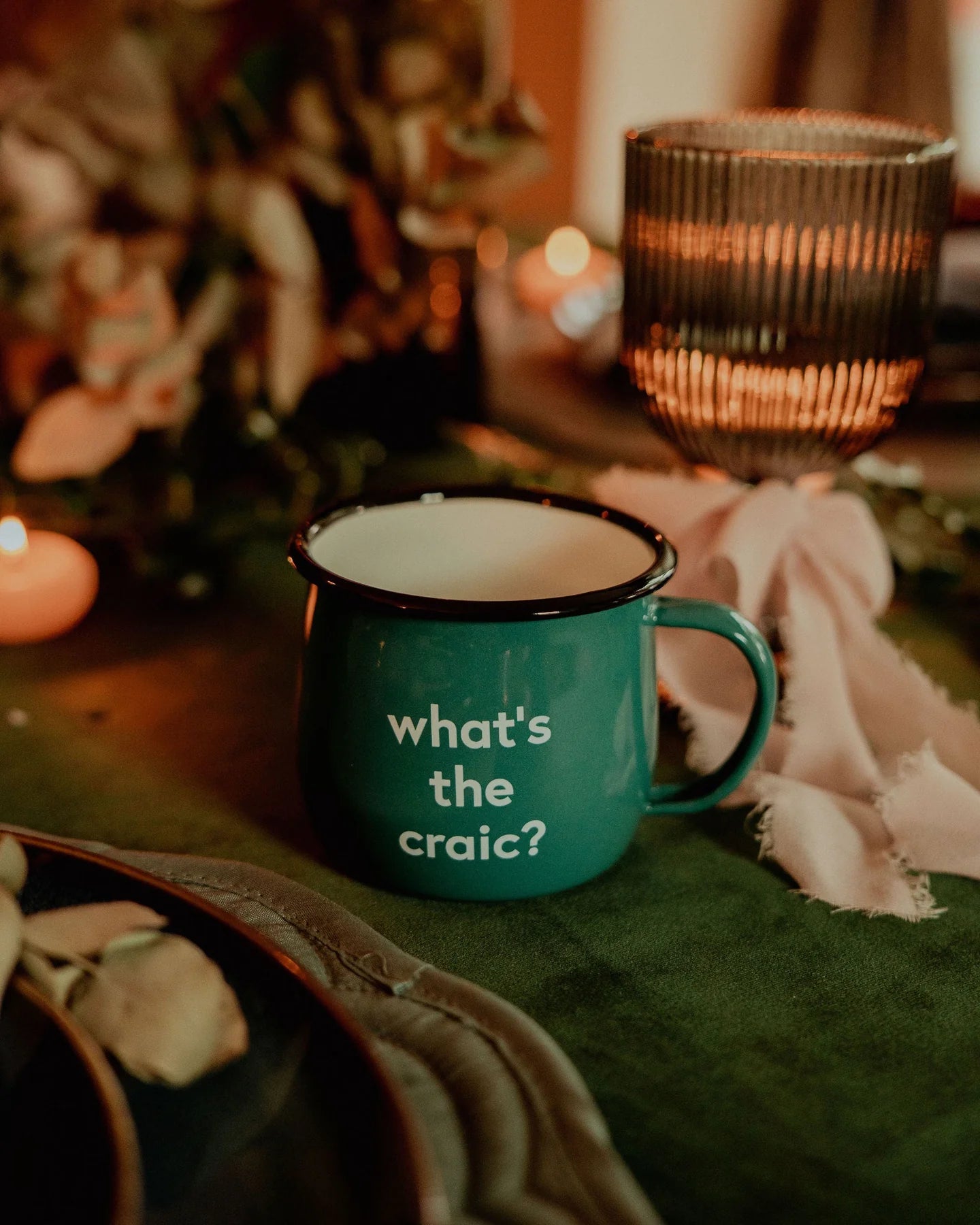 What's The Craic Enamel Mug