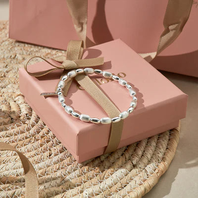 Silver Double Rice Bracelet