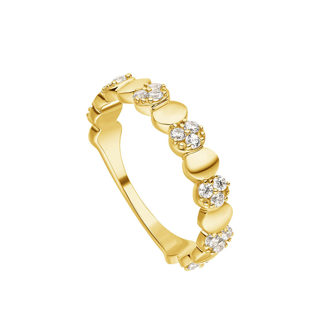 9ct Gold and Cz Ring