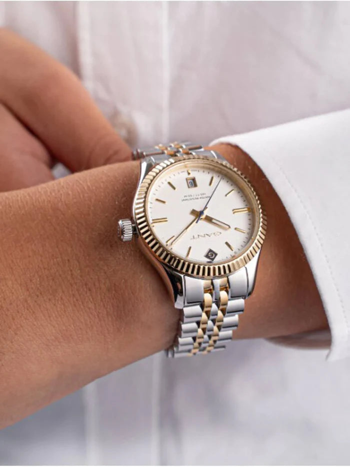 Ladies GANT Time Sussex Duo Tone Metal - White Dial