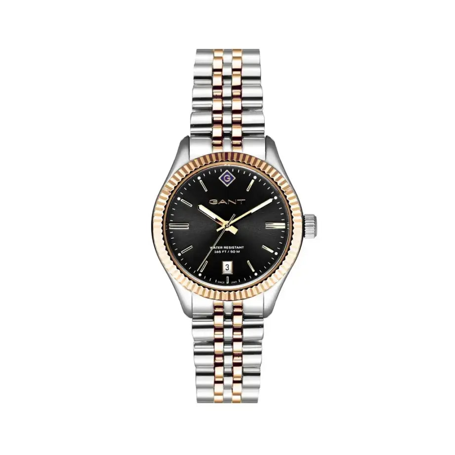 Ladies GANT Time Sussex-Black- Duo Tone Metal