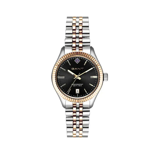 Ladies GANT Time Sussex-Black- Duo Tone Metal