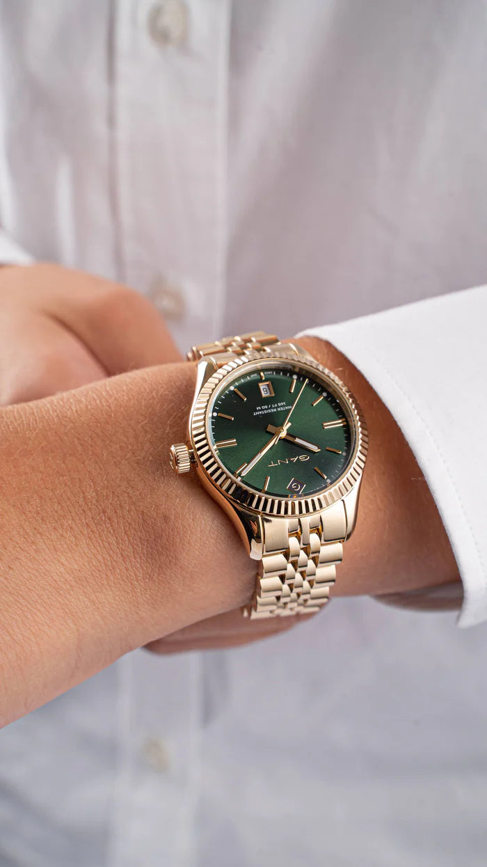 GANT Ladies SUSSEX Green Dial / Gold Watch