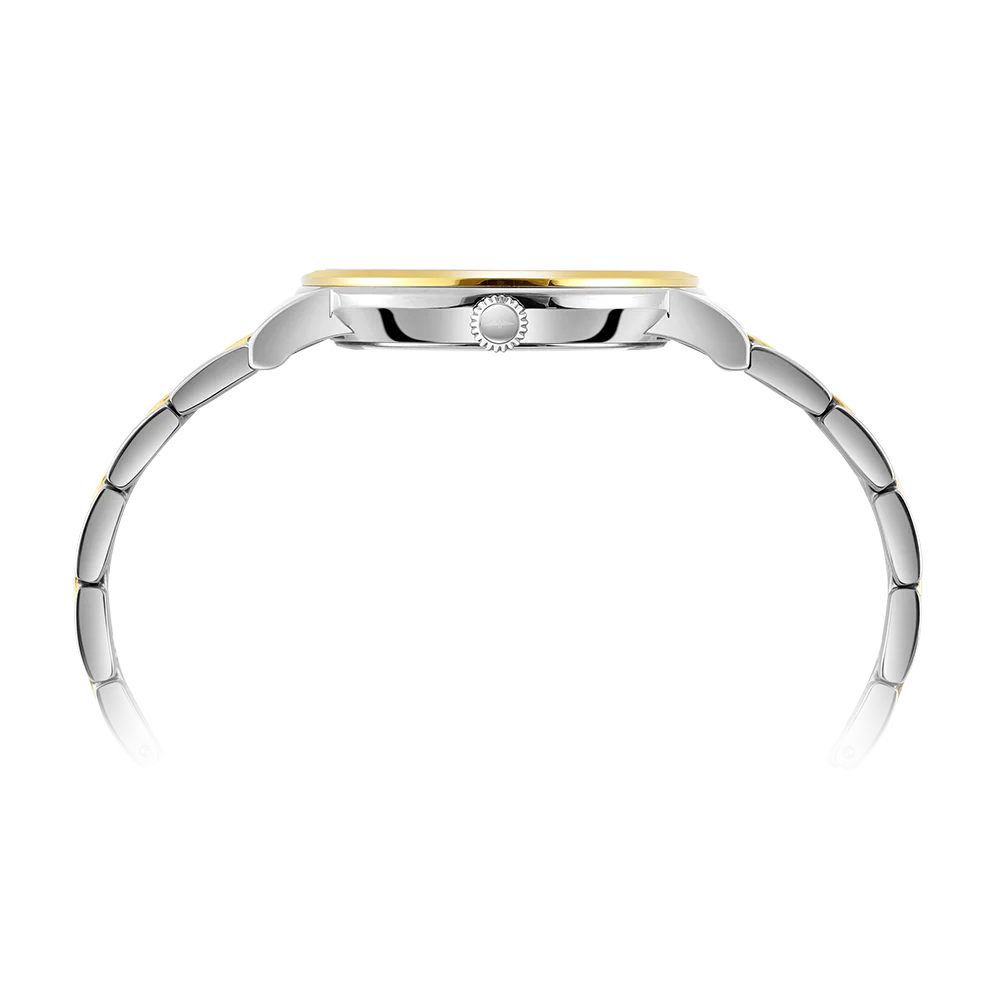 Rotary Men's Duo Tone Bracelet White Dial