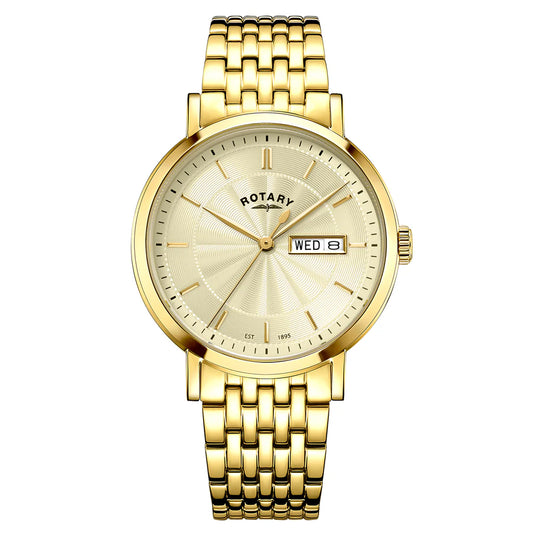 Rotary Heritage Gents Gold Watch