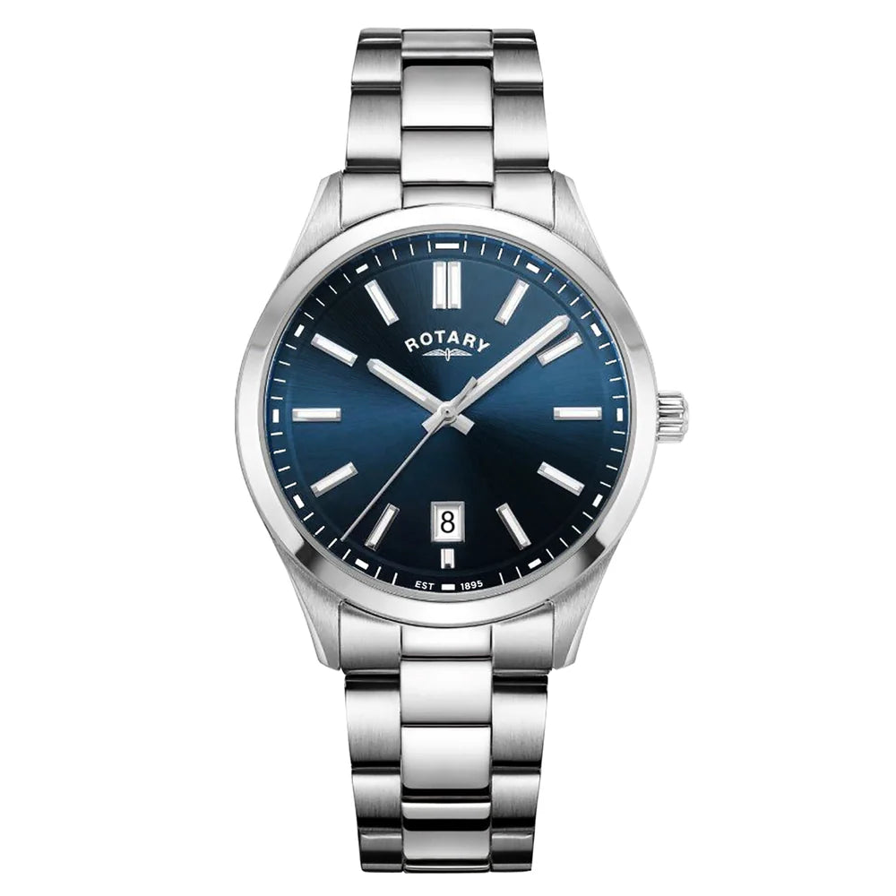Rotary Men's SS Bracelet Blue Dial