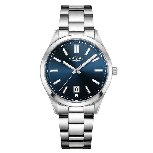 Rotary Men's SS Bracelet Blue Dial