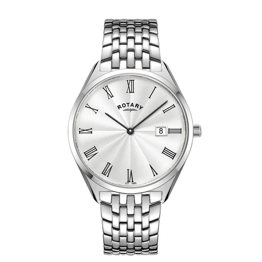 Rotary Ultra Slim Steel Gents Watch