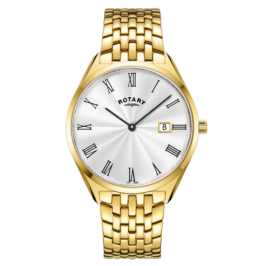 Rotary Ultra Slim Gents Gold Watch